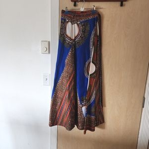 African print skirt